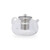 Relaxdays Teekanne mit Siebeinsatz, 1 Liter, Borosilikatglas, Edelstahl, Glaskanne für losen Tee, transparent/silber