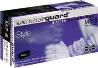 SEMPERMED 0448-9-10 Einweghandschuhe Semperguard Nitril Style Größe XL schwarz N