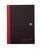 Black n Red Notebook Casebound 90gsm Ruled Recycled 192pp A5 Ref 100080430 [Pack 5]