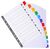 Exacompta Index 1-12 A4 160gsm Card White with Coloured Mylar Tabs