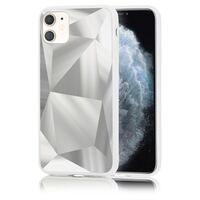 NALIA Handyhülle für iPhone 11 Hülle, Reflektierende Diamant Schutzhülle Cover Silber