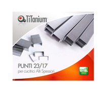 Punti Metallici per Cucitrice ad Alti Spessori Titanium - 23/17 - 23/17TI (Conf.