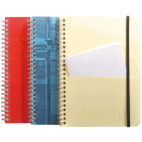 Kollegblock Pocket Book A5 60 Blatt 90g/qm liniert mit Innentaschen farbig sortiert