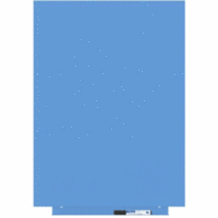Skinwhiteboard-Modul lackiert 55x75cm RAL 630-1 blau