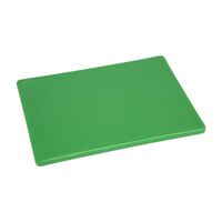 Hygiplas Small Low Density Green Chopping Board for Salad & Fruit - 30x30cm
