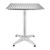 Bolero Square Bistro Table Made of Stainless Steel and Aluminium - 720X600X600mm