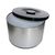Beaumont Ice Bucket with Lid in Silver and Black Made of Aluminium 10 Litre