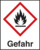 Gefahrenpiktogramm - Gefahr, Rot/Schwarz, 11.5 x 8.2 cm, Folie, Selbstklebend