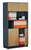 Kombi-Anbau-Büroschrank, Büroschranksystem MODUFIX, HxBxT: 1875 x 1000 x 420 mm | BKK0335-GRBU