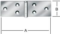 Gerolltes br. Tischband VA/100 mm