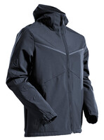 MASCOT Customized Softshell jas capuchon - 22102-649 - donkermarine - maat 4XL