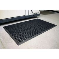 Rubber scraper outdoor entrance mat