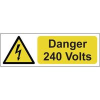 Danger 240 volts labels