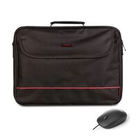 NGS Bureau Kit 15.6" notebook táska + vezetékes optikai egér fekete