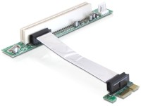 Delock Riser Card PCI Express x1 auf PCI 32 Bit 5 V mit flexiblem Kabel 9 cm links gerichtet