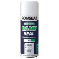 Ronseal 36959 Quick Dry Damp Seal Aerosol White 400ml