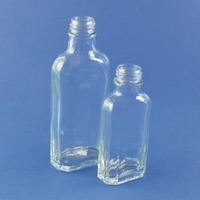 100ml Bottles glass culture flat octagonal