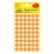 Etikett AVERY 3148 jelölőpont 12 mm neon narancssárga 270 címke/doboz 5 ív/doboz