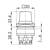 QRJRRT Georg Schlegel Potentiometer-Antrieb quadratisch, QUARTEX-R-JUWEL