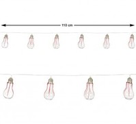 Guirnalda con Bombillas y Luz de 110 cm T.Única