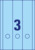 Ordner-Etiketten, A4 mit ultragrip, 61 x 297 mm, 20 Bogen/60 Etiketten, blau