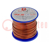 Coil wire; double coated enamelled; 1.3mm; 0.25kg; -65÷200°C