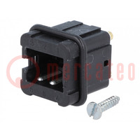 Connector: HDC; contact insert; female; Staf®; PIN: 6; size 3A; 10A