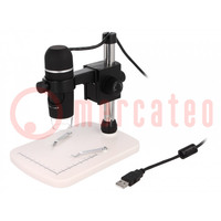 Digital microscope; Mag: x10÷x300; Power supply: USB; Illumin: LED