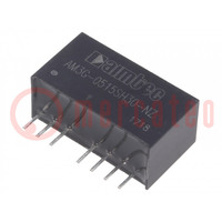 Converter: DC/DC; 3W; Uin: 4.5÷9V; Uout: 15VDC; Iout: 167mA; SIP8
