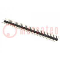 Connector: pin strips; pin header; male; PIN: 40; angled 90°; THT