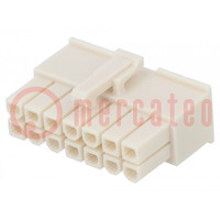 Plug; wire-wire/PCB; female; Mini-Fit Jr; 4.2mm; PIN: 14; for cable