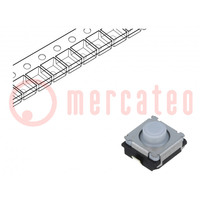 Microswitch TACT; SPST; Pos: 2; 0.02A/15VDC; SMT; none; 3.5N; 4mm
