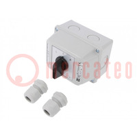 Switch: cam switch; Stabl.pos: 3; 25A; L-0-P; flush mounting; Pos: 3