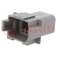 Connector: wire-wire; PX0; male; plug; for cable; PIN: 8; grey; IP68