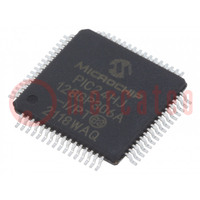 IC: PIC microcontroller; 128kB; SMD; TQFP64; PIC24; 16kBSRAM