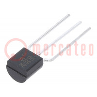 Transistor: NPN; bipolaire; 160V; 0,6A; 625mW; TO92