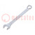 Wrench; combination spanner; 10mm; steel