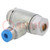 Throttle-check valve; 0.2÷10bar; zinc casting chrome; 130l/min