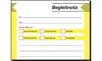 sigel Haftformular "Begleitnotiz", 100 x 75 mm, 50 Blatt (8200152)
