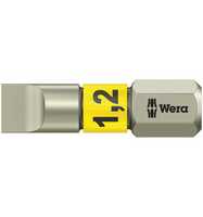 Wera 3800/1 TS Bits, Edelstahl, 1,2 x 6,5 x 25 mm