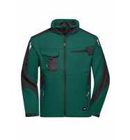 James & Nicholson Professionelle Softshelljacke JN844 Gr. 3XL dark-green/black