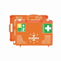 First aid kit EUROPA I, Norm, orange DIN 13157,ABS-plastic, dimensions: 310 x 210 x 130 mm