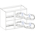 Skizze zu SIGE Nuvola sarokszekrény kifordító vasalat 450, jobbra kifordítható