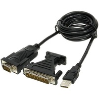 PREMIUMCORD kábel USB 2.0 - RS232, FTDI Chipset, 1,5m, fekete