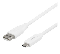 DELTACO USBC-1009M CÂBLE USB 1 M USB 2.0 USB A BLANC