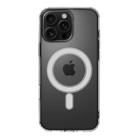 TACTICAL FUNDA MATE PARA IPHONE 16 PRO MAX CON SOPORTE MAGSAFE - TRANSPARENTE