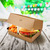 Burgerbox mit Fettbarriere; 19.5x13.5x10 cm (LxBxH); braun; 50 Stk/Pck