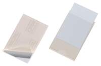 DURABLE Selbstklebetasche POCKETFIX® seitlich offen, 93 x 62 mm, Großverpackung, Großverpackung, transparent