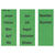 Inhaltsschild Monatsnamen, selbstklebend, 120 Stück, grün