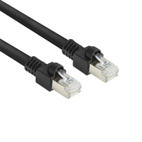ACT FB8501 cable de red Negro 1 m Cat7 S/FTP (S-STP)